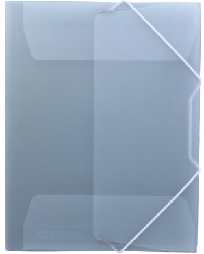 Nachhaltiger Eckspanner A4 aus Post-Consumer-Recycling PP - Farbe: transparent natur